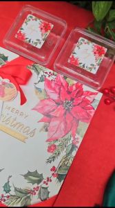 BOX UK 21 X 21 X 7 CM PREMIUM KOTAK KUE NATAL TAHUN BARU