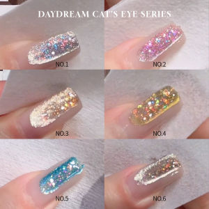 1pcs 12ML Christmas Nails Daydream Opal Glitter Cat Eye Gel Nail Polish Blue Nails Red Nails Gold Nails UV Light Nails