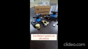 Car Battery Terminal Connector Disconnect Isolator Cut Off Switch 12V/24V Battery Cut-Off Anti-leakage Switch Protector Quick Cut-off Power Positive Negative Cut Off Kill Switches RV ATV