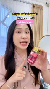 ELLIPS Hair Vitamin Heat Protection Jar Isi 50 Kapsul Vitamin Styling Rambut