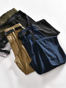 Mountain Series Couple Style Loose Fit Lightweight Outdoor Breathable Quick Dry Casual Long Pants for Youth Spring Summer