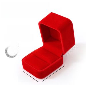 Wedding Jewelry Gift Box Red Packaging Box for Rings Pendants Necklaces Wedding Celebration Jewelry Gold Accessories Box