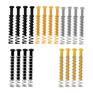 4Pcs Guitar Humbucker Pickup Screws And Springs M3*30MM In Chrome Black Or Gold For Electric Guitar Accessories
