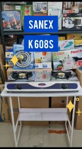 Sanex Kompor Gas 2 Tungku Stainless K 608 S / K-608 S Standar SNI