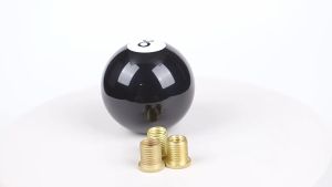 Bola Billiard 8 Delapan Hitam Gear Shift Knob Tuas Perseneling Mobil Penutup Tuas Pemindah Gigi Universal Untuk Manual Transmisi
