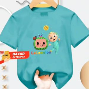 Kaos Atasan Anak Cowok & Cewek Usia 1-12 Tahun CocoMelon Lengan Pendek