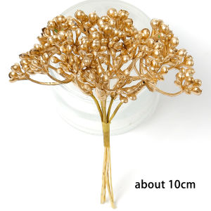 6Pcs Artificial Plants Gold Plastic Eucalyptus Leaves Home Decor Christmas Wreath Decorations Wedding Flower Arrangement Plant