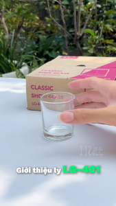 Hộp Ly Thủy Tinh Nhỏ Đựng Trà Cà Phê Sữa Chua Sáp Nến 75ML Nhập Khẩu Thái Lan LG-440103 (401)