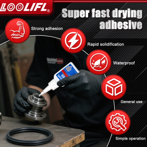 Super strong 406 car glue 3 seconds curing waterproof easy to operate suitable for car parts repair and interior repair.