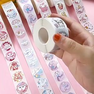 500pcs Sanrio DIY Tapes Label Sticker Gift Box Cute Handbook Sealing Decoration For Girl