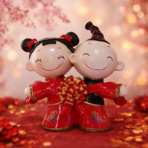 DEKORASI PENGANTIN CHINA / HIASAN SANGJIT / PAJANGAN COUPLE ORIENTAL