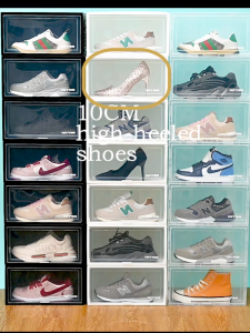 【FT】PREMIUM Stackable Soft Case Side Open Shoe Box Storage Box Organiser Display Shoe Cabinet Foldable Shoebox