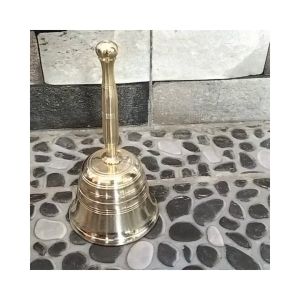 Lonceng Tangkai Kuningan Diameter 7cm Bel Tangkai Lonceng Es krim Bel Kuningan