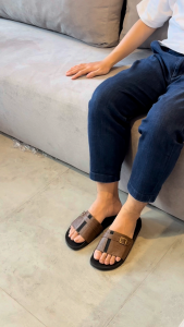 Sendal Pria Slop Cogen Rubber Brya Series Cowok - Brya Tan