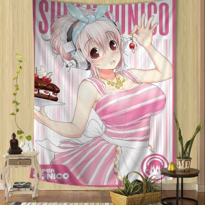 Japanese Anime Super Sonico Manga Cartoon Tapestry Art Science Fiction Room Home Decor Wall Hanging Sheets 90x150CM Flag