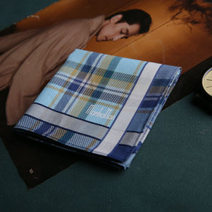 High End Cotton Handkerchief for Men Portable Sweat Absorbing Square Scarf All Cotton Water Absorption Handkerchief Gift