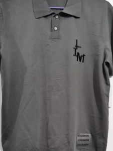 Mens Summer Casual Knitted Short Sleeve Polo Shirt Breathable Flip-Collar Fashionable Business Gentleman Style Short Sleeve T-Shirt