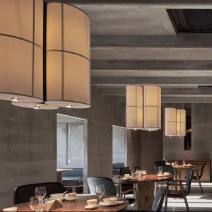SANGEJIANGREN | Japanese Zen Nordic Style Fabric Pendant Light