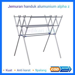 Promo - jemuran handuk stainless 9 palang kuat dan kokoh