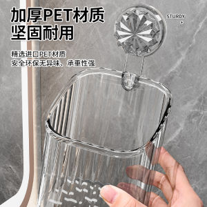 Michael Man Wall ประเภทดูดชั้นวางพลาสติกสําหรับห้องน้ําเข้าถึงได้หรูหราสไตล์ Single Layer Organizer สําหรับห้องน้ําและห้องครัว