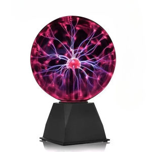 Touch sensitive plasma ball lamp - USB powered static electricity lamp for gatherings home decoration and science education