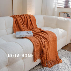 Neutral Knit Blanket for Decorative and Nap Use