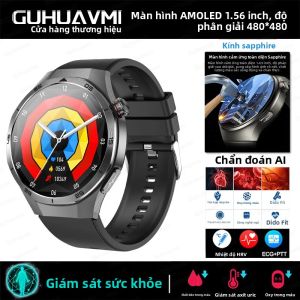 Đồng Hồ Thông Minh AMOLED DT5 Pro Dành Cho Nam Theo Dõi Điện Tâm Đồ (ECG) Nhịp Tim Mỡ Máu Axit Uric NFC Theo Dõi Thể Dục Theo Dõi Giấc Ngủ Chống Nước