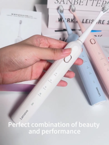 Lenovo Electric Toothbrush 5 Modes Sonic Automatic Toothbrush USB Charging Vibration Waterproof for Adults Toothbrush Set