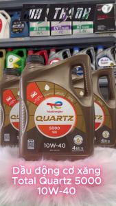 [ HÀNG CHÍNH HÃNG] Nhớt động cơ Total Quartz 5000 10W40 (4 lít)