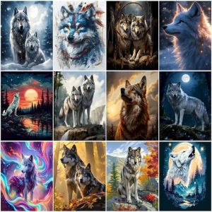 Jigsaw Puzzle 1000PCS-50X70CM Wolf Wildlife Animal Artwork Stress Relief Puzzle Wall Art Decor Gift