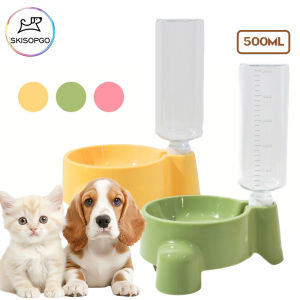SKISOPGO 500ML Pet Water Bottle Automatic Water Feeding for Kitty Drinking Water Puppy Cat WatererWatre Dispenser