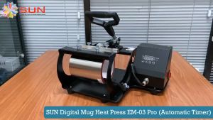 Mesin Sablon Mug / Gelas / Asbak / Tumbler Aluminium - Premium Digital Mug Heat Press GKT-01 / EM-03 PRO 11 Oz ( Sublime )