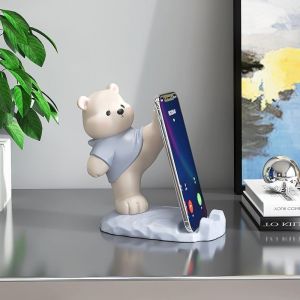 ที่วางโทรศัพท์มือถือ รูปต้นปาล์ม การ์ตูนหมี เหมาะกับของขวัญวันเกิด สําหรับตกแต่งบ้าน หอพัก สํานักงาน