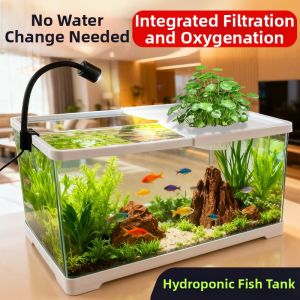 YAFENG | Living Room Eco Small Aquarium Filter and Aerator No Water Change