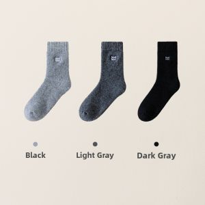 Miiow | Thickened Woolen Snowy Socks Womens Autumn Winter Mid-calf Business Warm Absorbent Anti-smell Floor-resistant MiiOW Cat Person