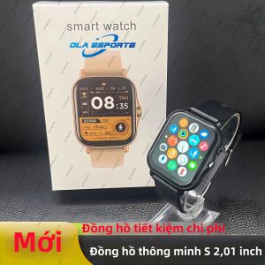 Đồng Hồ Thông Minh Ola Esporte 2024 Dành Cho Nam Nữ Thiết Bị Theo Dõi Thể Dục Thể Thao Với Chức Năng Gọi BT Màn Hình Nhịp Tim PPG+ECG Chống Nước Tương Thích Với Android Và iOS