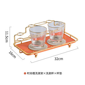 Elegant Bathroom Iron Art Ceramic Toothbrush Holder Set Home Use Bathroom Accessories Lightweight Luxury Style Desktop Organizer