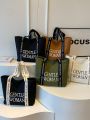 Large Capacity Canvas Shoulder Bag for Women Commuter Tote Bag School Class Handbag Stylish Korean Style Soft Fabric Bag. 