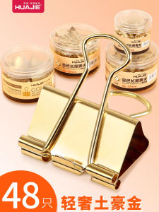 Kẹp Giấy Đuôi Dài Màu Vàng Mạnh Mẽ HUA JIE Kẹp Giấy Văn Phòng Kẹp Giấy Kiểm Tra Kẹp Giấy Tài Liệu Kẹp Giấy Đa Năng