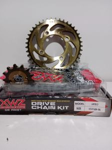 gearset gear paket komplit depan belakang rantai jupiter Z1 vega zr 13T/41T/108L XWZ