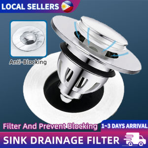 Universal Bathtub Basin Drain Filter Pop-Up Bounce Core Bath Stopper For Bathtub Basin Bathroom Sink