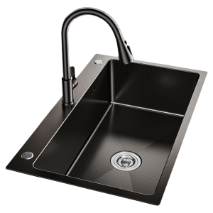 JIAYUN | Large Single Bowl 304 Stainless Steel Kitchen Sink
