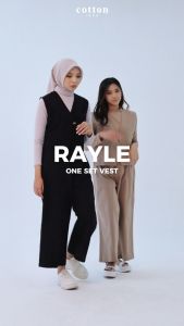 Cotton Inch - Rayle One Set Rompi Celana Wanita Vest Wanita