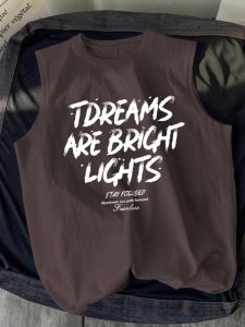 Summer Sleeveless Cotton T-Shirt for Men Loose Fit Hong Kong Style Casual Sporty Student Universal Matching Short Sleeve