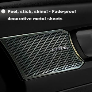 2/4pcs high-quality Metal infinity logo car Hi-Fi Speaker audio Speaker Badge stereo Emblem sticker Auto styling accessories