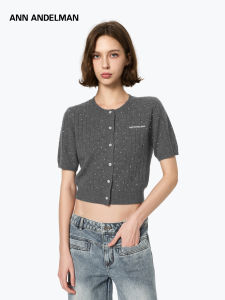 ANN ANDELMAN | Star Pattern Short Sleeve Knitted T-shirt