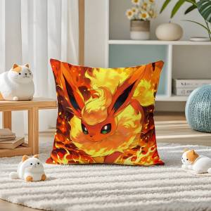 Bandai | Pokemon Greninja Anime Plush Pillow Cover Soft Short Plush Cushion Cover For Sofa Bedroom Home Decor Gift Decoration