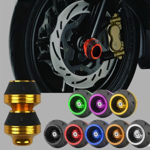 1Pair Motorcycle Crash Protector Aluminum Alloy Wheel Front Fork Frame Falling Protection Pads Sliders Moto Safty Accessories