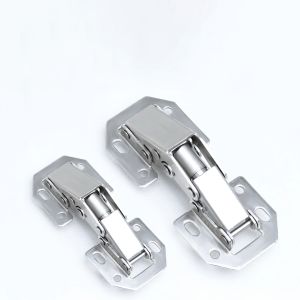 Bộ 2 Bản lề cửa tủ không khoan hình cầu 3" 4" 5" cho tủ bếp bản lề gập giảm chấn