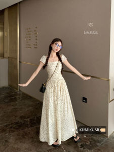 French Style Slim Fit Polka Dot A-Line Dress: Age Reduction & Trendy Women's Design